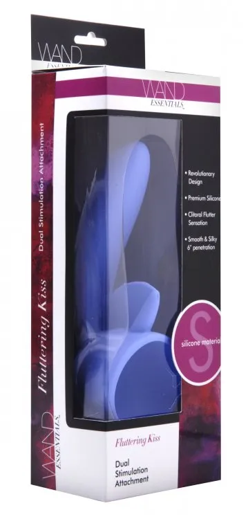 Vibrators XR Brands Wand Essentials Fluttering Kiss Dual Stim Wand Attachment Vibrators XR Brands Wand Essentials Fluttering Kiss Dual Stim Wand Attachment