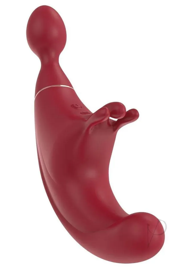Vibrators Cnex Eic Corp Dbs Adrien Lastic Fusion Red Triple Stimulation Vibrator 9 Vibration Intensities 7 Pulsation Modes