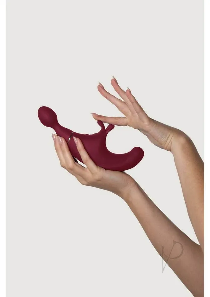 Vibrators Cnex Eic Corp Dbs Adrien Lastic Fusion Red Triple Stimulation Vibrator 9 Vibration Intensities 7 Pulsation Modes