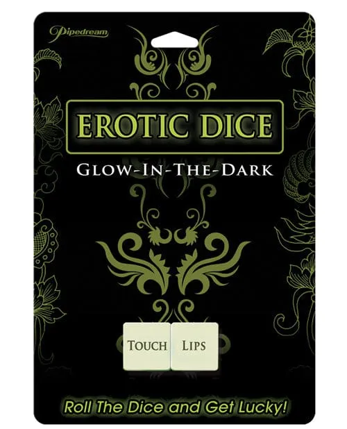Pipedream Products Erotic Dice Glow In The Dark Dildos