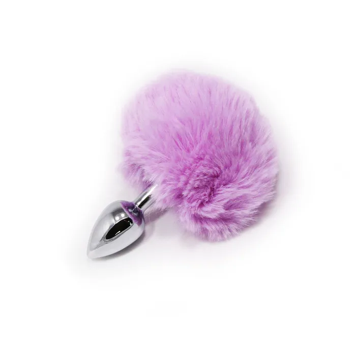 Anal Fetish Pleasure Play Purple Bunny Tail Metal Plug Castle Megastore