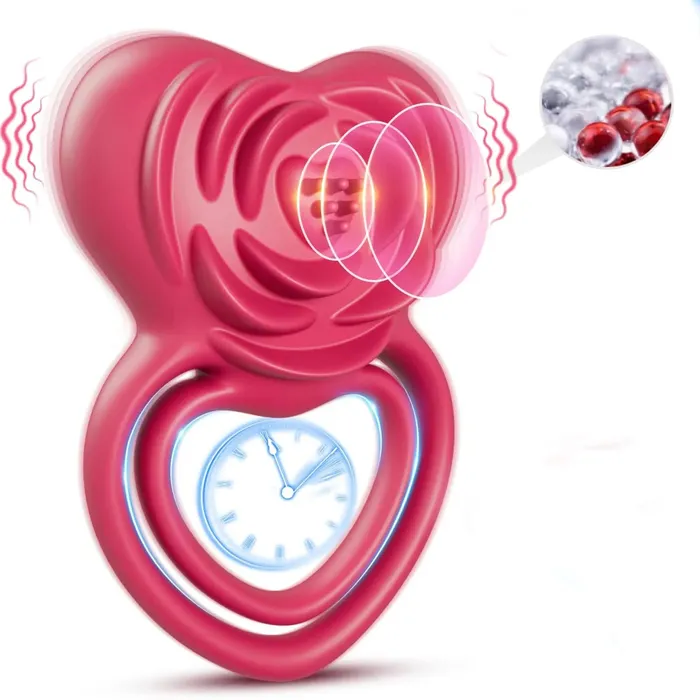 PleasureBoosting Vibrating Cock Ring with Rose Stimulation for Him Her Oronova Male Sex Toys PleasureBoosting Vibrating Cock Ring with Rose Stimulation for Him Her Oronova Male Sex Toys