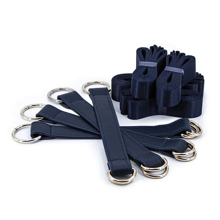 NS Novelties Vibrators NS Novelties Bondage Couture Bed Restraints Blue
