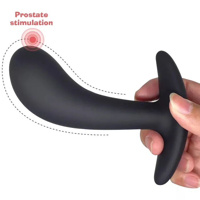 Romulus Anal Premium Silicone Black Butt Plug Anal Toy Set Waterproof Prostate GSpot Stimulator