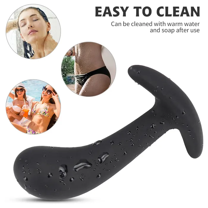 Romulus Anal Premium Silicone Black Butt Plug Anal Toy Set Waterproof Prostate GSpot Stimulator