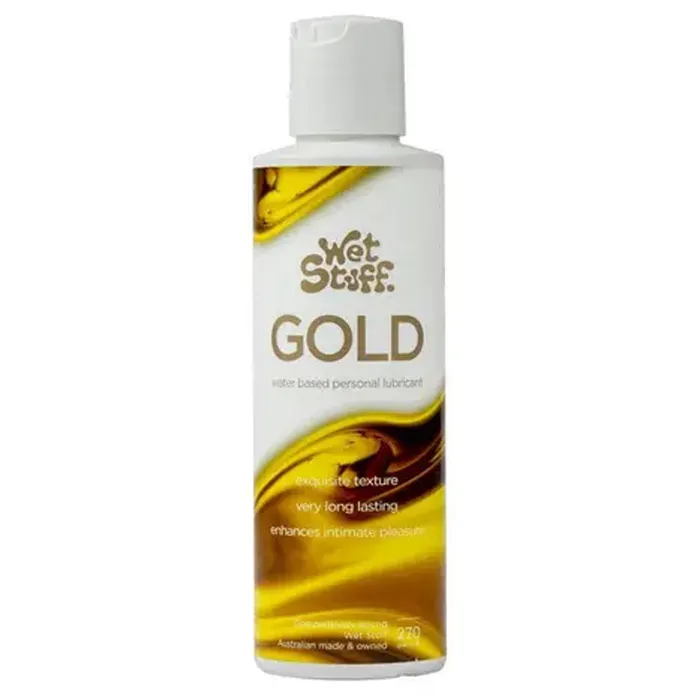 Sexual Health Wellbeing Calvista Wet Stuff Gold WaterBased Lubricant