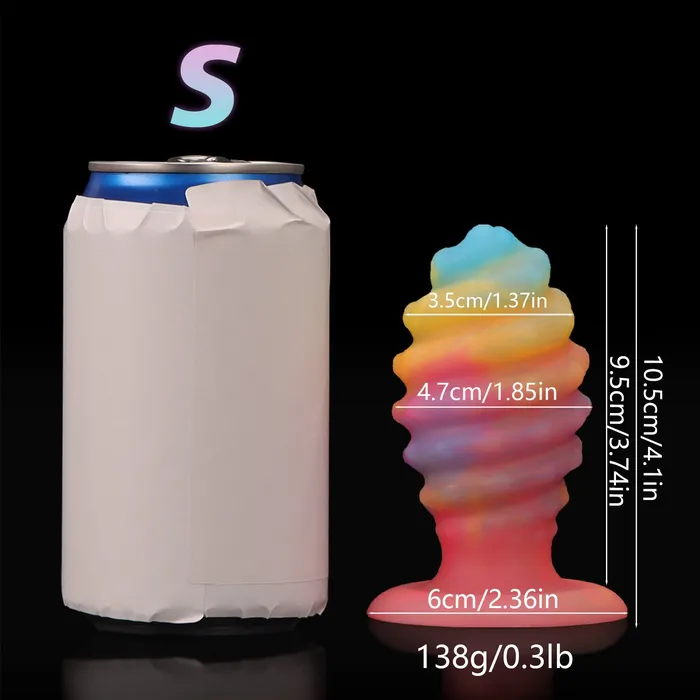 Anal Domlust Luminous Big Anal Dildo Butt Plug Sprial Anal Ball Sex Toys for Women Men Domlust