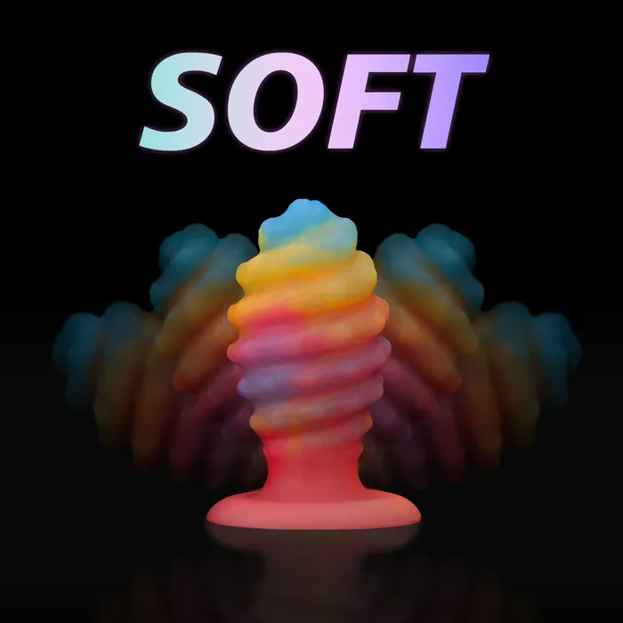 Anal Domlust Luminous Big Anal Dildo Butt Plug Sprial Anal Ball Sex Toys for Women Men Domlust