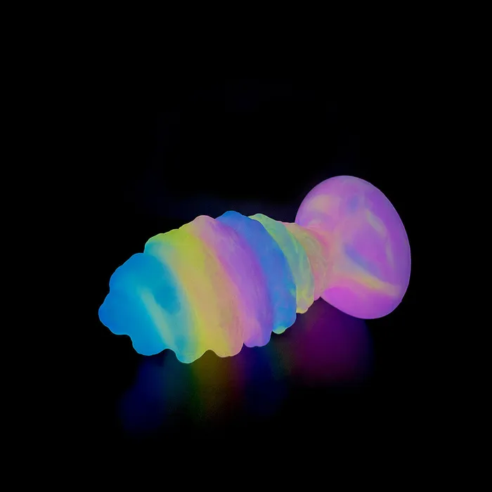 Anal Domlust Luminous Big Anal Dildo Butt Plug Sprial Anal Ball Sex Toys for Women Men Domlust