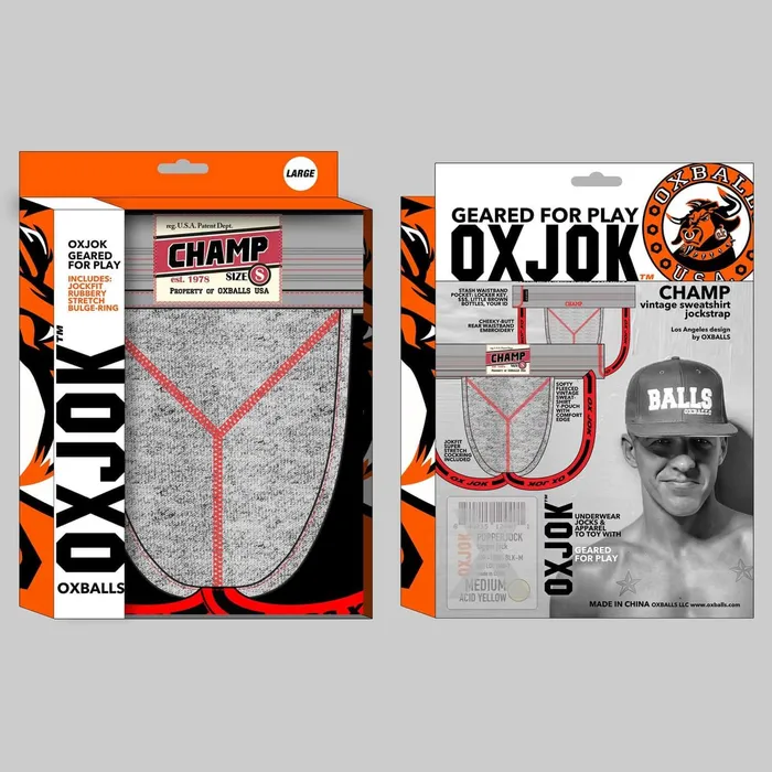 Champ Vintage Sweatshirt Jockstrap Gray Heather Xl OXJok Male Sex Toys Champ Vintage Sweatshirt Jockstrap Gray Heather Xl OXJok Male Sex Toys