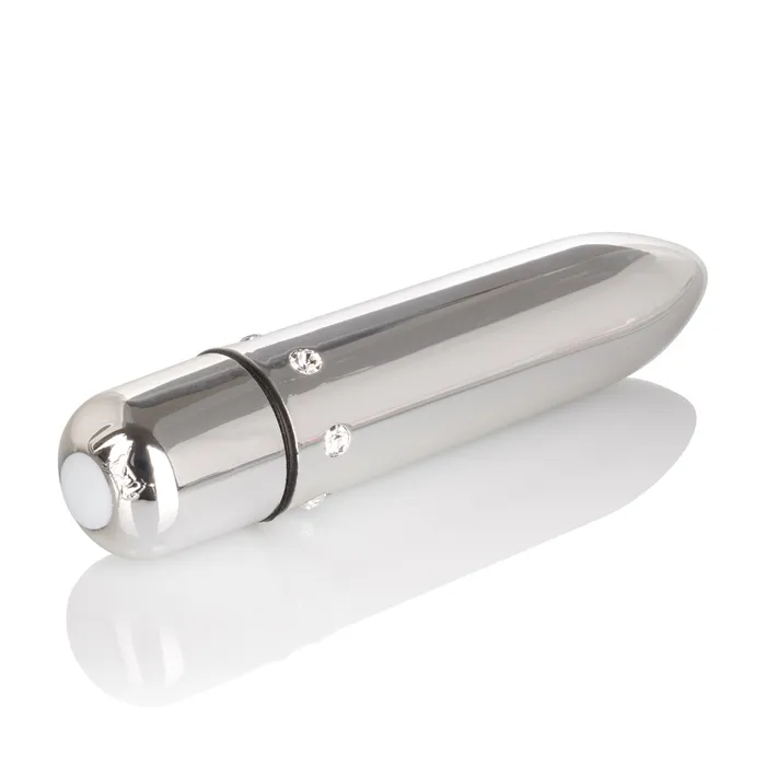 Crystal High Intensity Bullet Silver CalExotics Female Sex Toys Crystal High Intensity Bullet Silver CalExotics Female Sex Toys