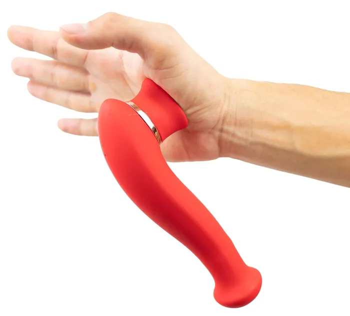 Destiny 15Function Rechargeable Vibrating Suction Wand Cherry Red Maia Toys Vibrators