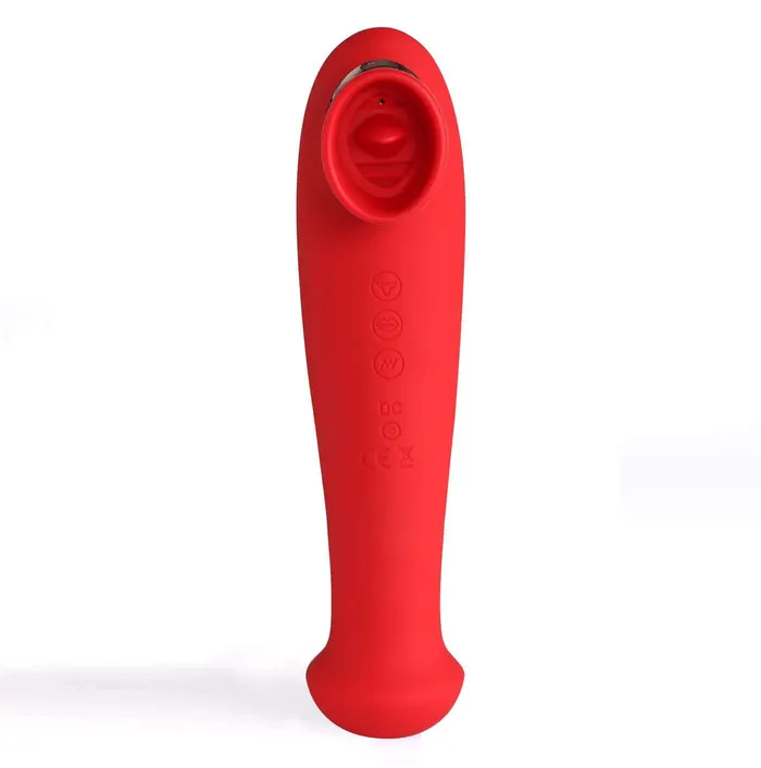 Destiny 15Function Rechargeable Vibrating Suction Wand Cherry Red Maia Toys Vibrators