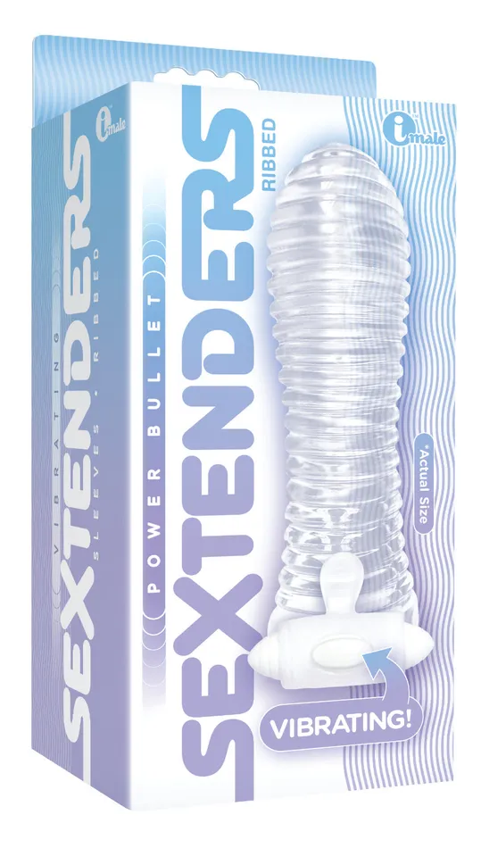 Male Sex Toys Icon Brands Vibrating Clear Penis Extenders Enhance Size and Sensation for Sensational Sex