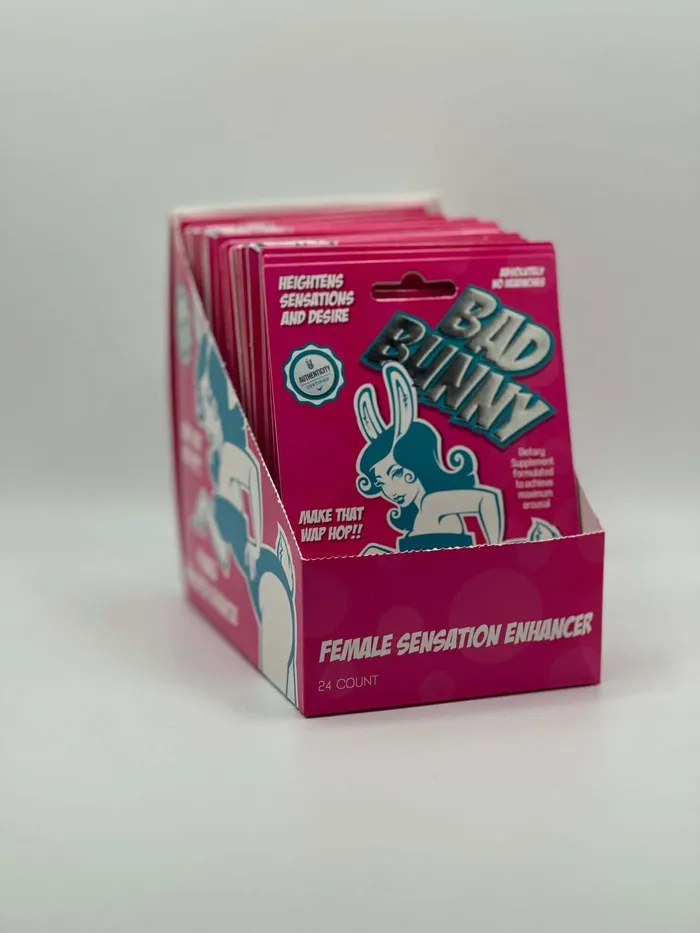 Pro West Distribution Vibrators Bad Bunny Femal Pill Enhancer 24 Ct Display Pro West Distribution Vibrators Bad Bunny Femal Pill Enhancer 24 Ct Display
