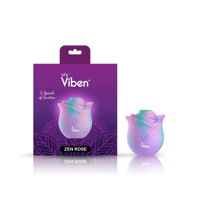 Viben Zen Rose Unicorn Handheld Rose Clitoral and Nipple Stimulator Presale Only Vibrators Viben Zen Rose Unicorn Handheld Rose Clitoral and Nipple Stimulator Presale Only Vibrators