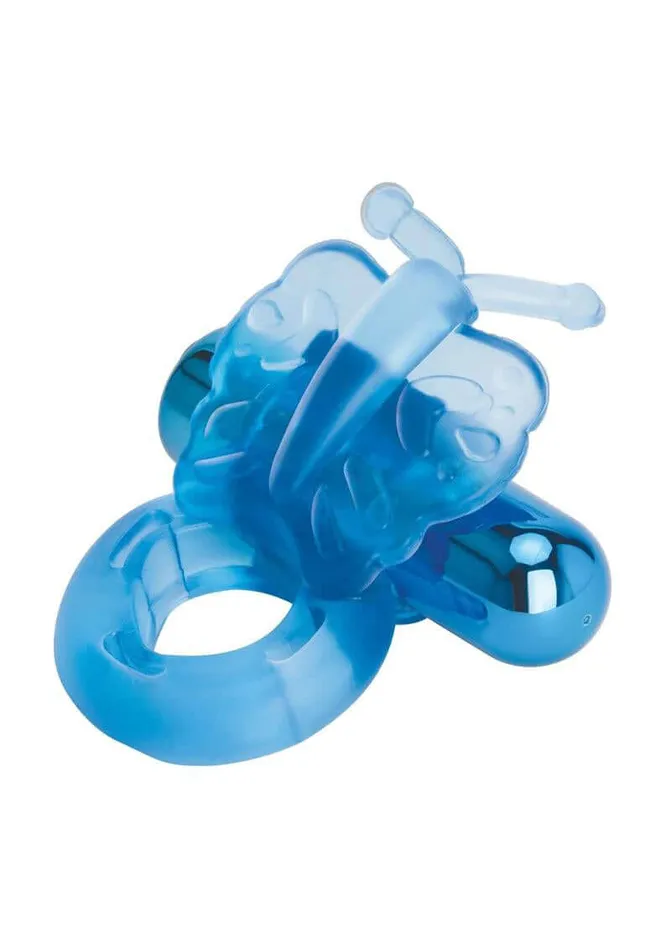 Vibrators Bodywand Bodywand Rechargeable Butterfly Ring Blue Vibrators Bodywand Bodywand Rechargeable Butterfly Ring Blue