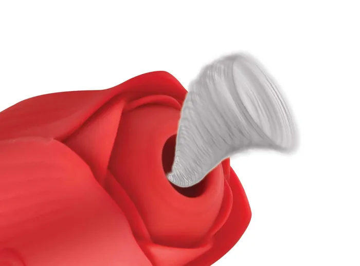 XR Brands inmi Vibrators Bloomgasm Romping Rose Suction and Thrusting Vibrator Red XR Brands inmi Vibrators Bloomgasm Romping Rose Suction and Thrusting Vibrator Red