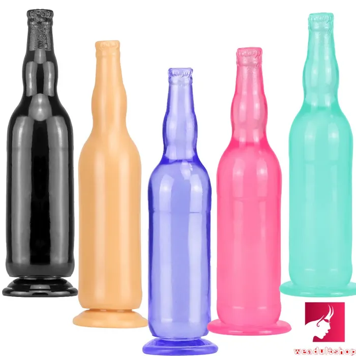 Anal Weadultshop 12in Beer Bottle Big Thick Transparent Penis Dildo Butt Plug