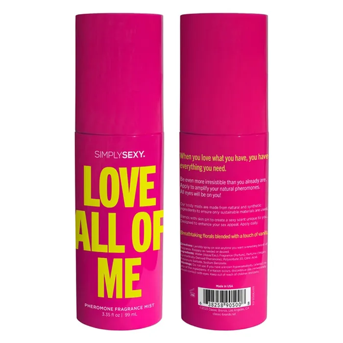 Classic Brands Love All of Me Pheromone Fragrance Mists 335 Oz Vibrators Classic Brands Love All of Me Pheromone Fragrance Mists 335 Oz Vibrators