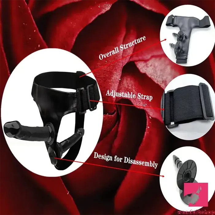 Female Sex Toys Weadultshop 59in 71in Wearable Adjustable Panty Harness Strap on Dual Real Dildo