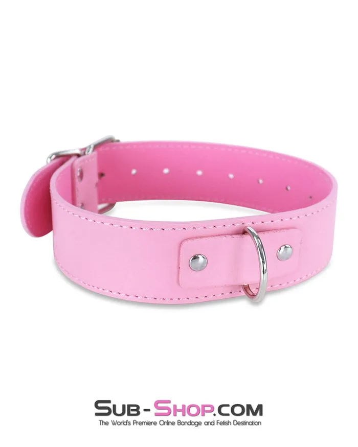 Idea 1104DL Petite Princess Slim Pink Bondage Collar and Leash Set Anal