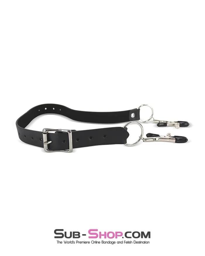 Idea 1762MQ Pussy Spreader Thigh Cuffs with Pussy Clamps Male Sex Toys
