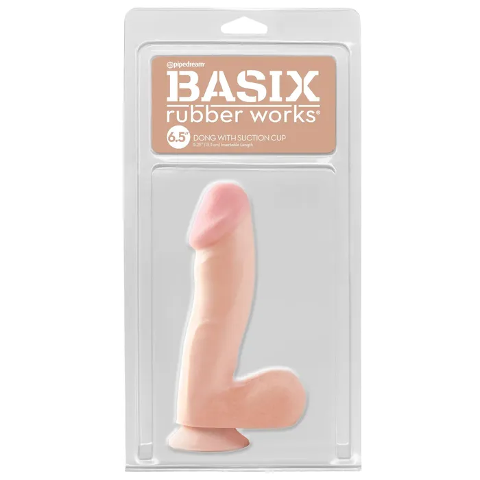 Pipedream Dildos Basix Rubber Works 65 Inch Dong With Suction Cup Flesh Pipedream Dildos Basix Rubber Works 65 Inch Dong With Suction Cup Flesh