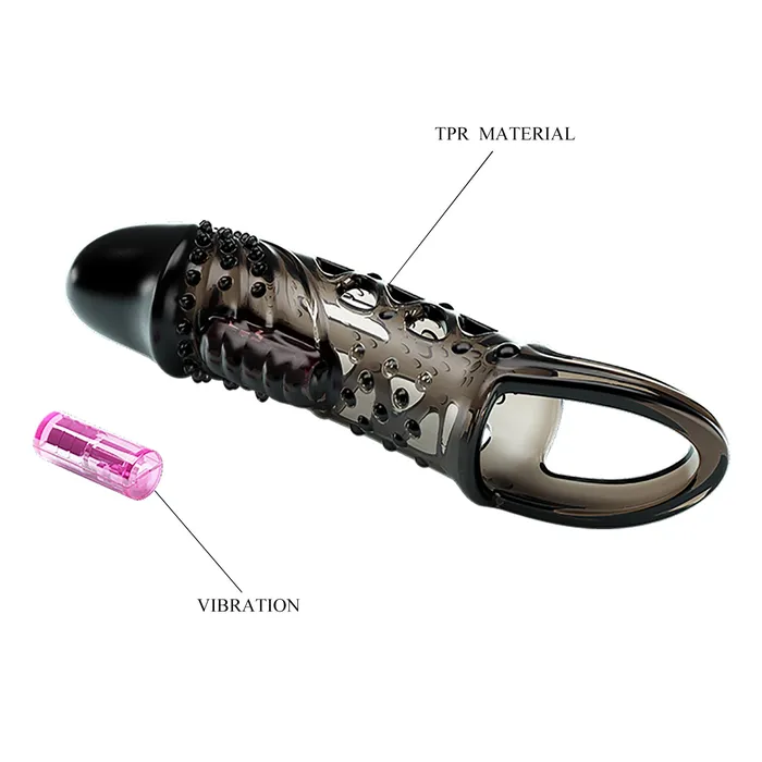 Pretty Love Pretty Love Penis Sleeve Cecelia Black Vibrators Pretty Love Pretty Love Penis Sleeve Cecelia Black Vibrators